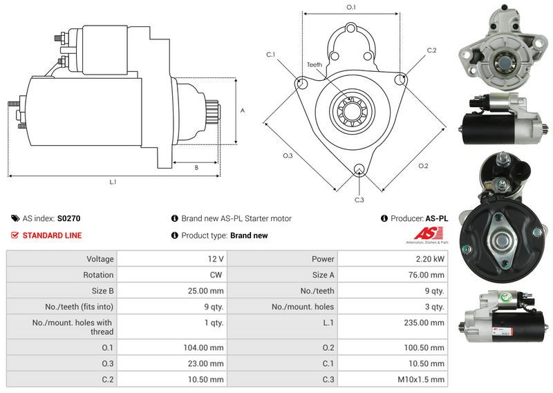 AS-PL S0270 Starter