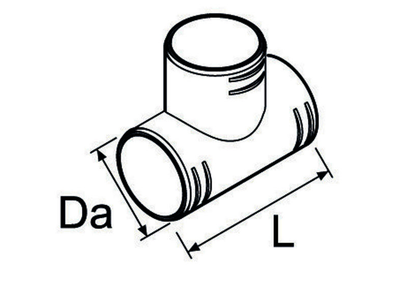 Canal de aer WEBASTO T-piece D90, plastic, black 1320473A