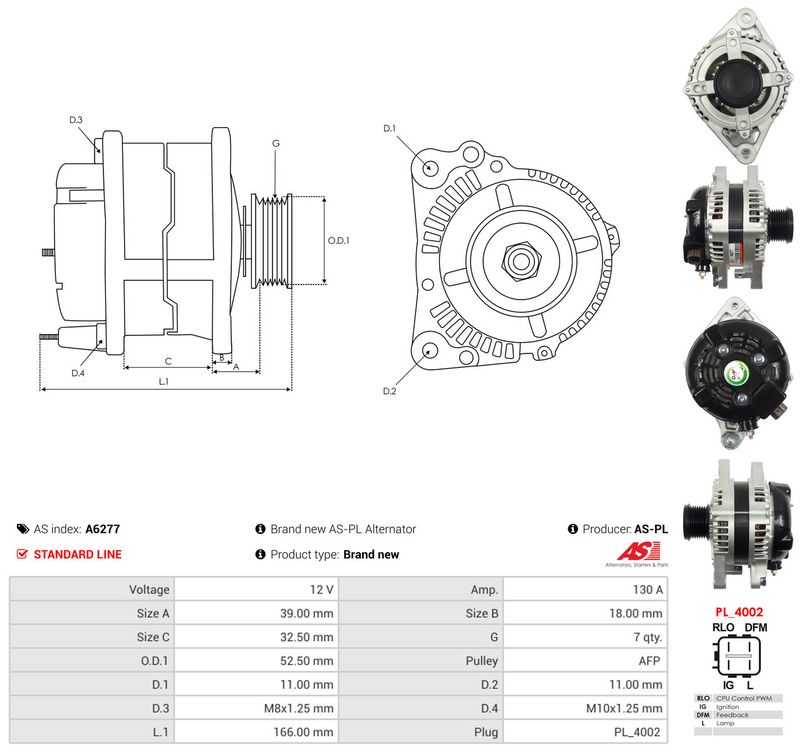 Generaator, AS-PL A6277