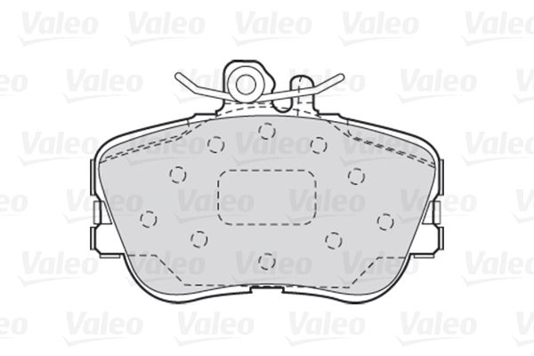 Комплект гальмівних накладок, дискове гальмо, Valeo 301013