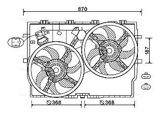 AVA QUALITY COOLING ventilátor, motorhűtés FT7587