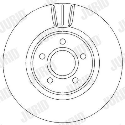 Гальмівний диск, Jurid 562363JC