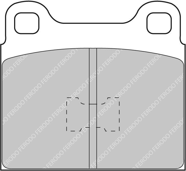 Komplet pločica, disk-kočnica FERODO RACING FCP105R