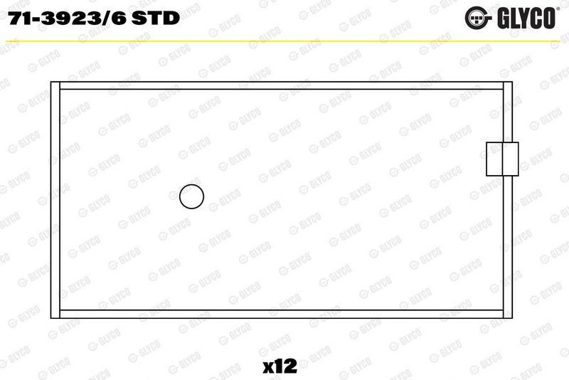 Coussinet+bielle GLYCO 71-3923/6 STD