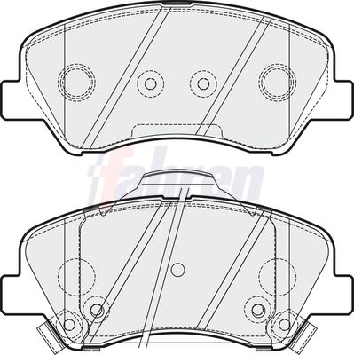 Fahren Brake Pad Set, disc brake FBP3361