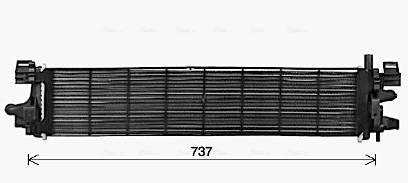 Радіатор, система охолодження двигуна, Ava FD2663