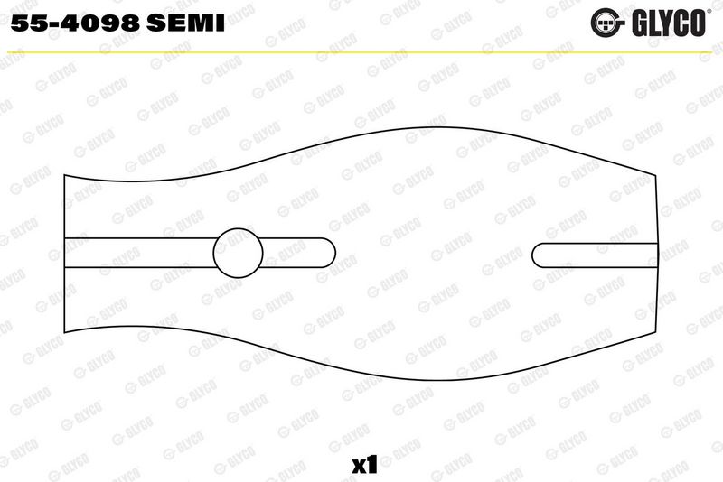 Coussinet+palier+bielle GLYCO 55-4098 SEMI
