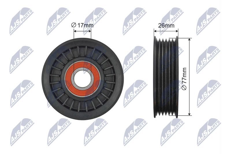 Натяжний ролик, поліклиновий ремінь, Nty RNKFR060