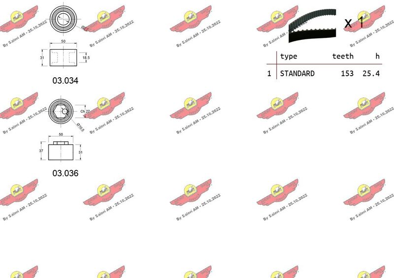 AUTOKIT 04.5157 Timing Belt Kit