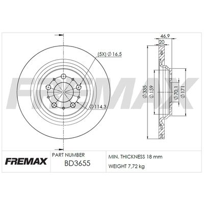 Piduriketas FREMAX BD-3655