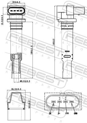 FEBEST 23640-002 Ignition Coil