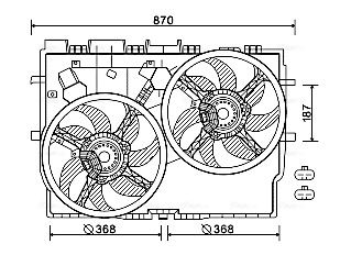 AVA QUALITY COOLING ventilátor, motorhűtés FT7583