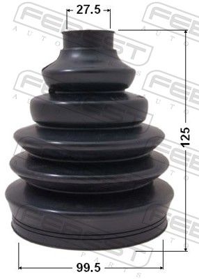 FEBEST 2317P-T5 Bellow Kit, drive shaft