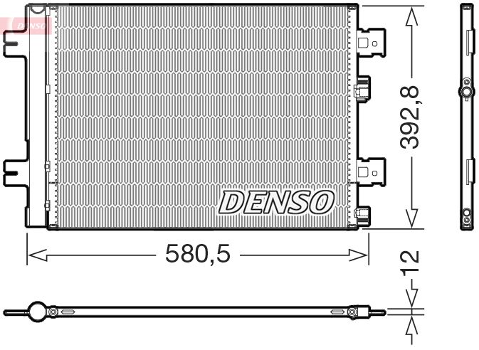 DENSO kondenzátor, klíma DCN37005