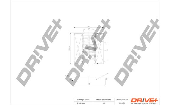 Оливний фільтр, Dr!Ve+ DP1110.11.0076