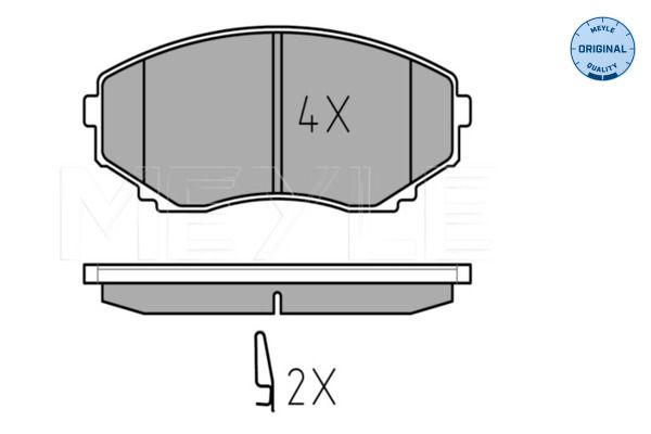 MEYLE 025 235 1516/W Brake Pad Set, disc brake