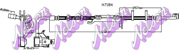 KAWE fékcső H7184