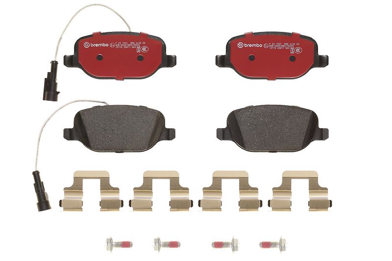 Piduriklotsi komplekt, ketaspidur, BREMBO P 23 152X