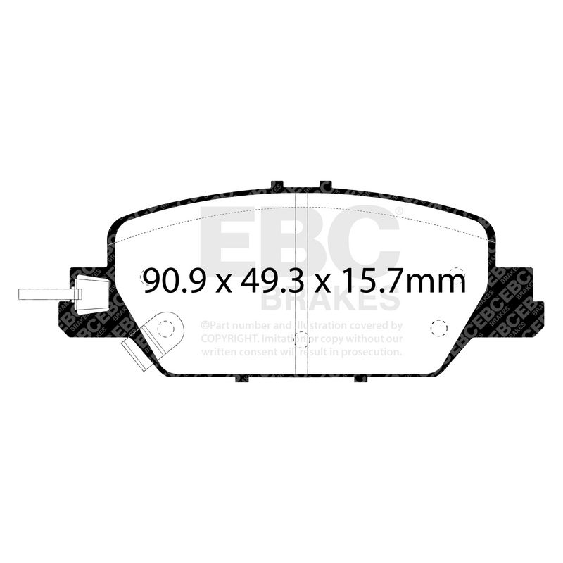 EBC Brakes Remblokkenset, schijfrem DP43085R