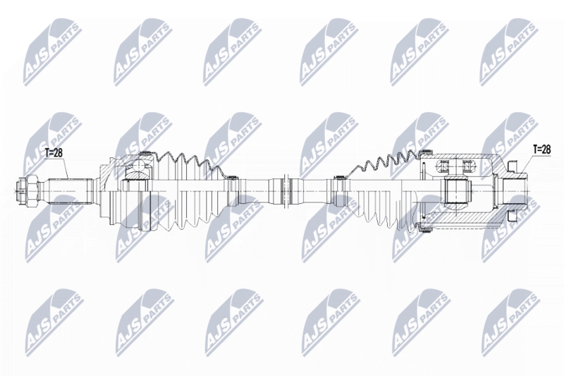 NTY hajtótengely NPW-CH-056