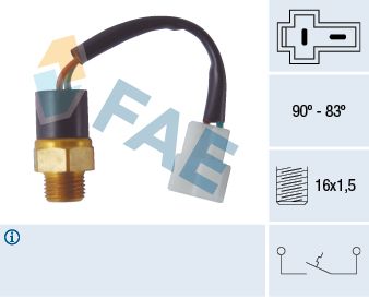 Comutator temperatura, ventilator radiator FAE 36360