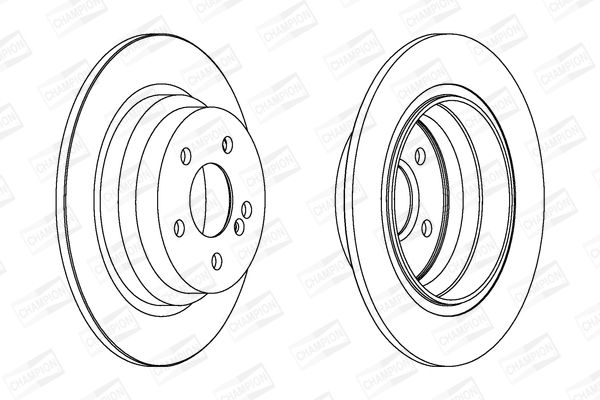 Тормозной диск CHAMPION 562213CH
