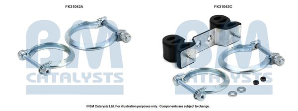 BM CATALYSTS szerelőkészlet, katalizátor FK31042