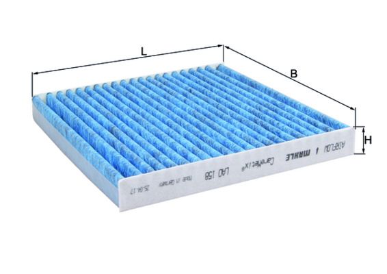 MAHLE szűrő, utastér levegő LAO 158