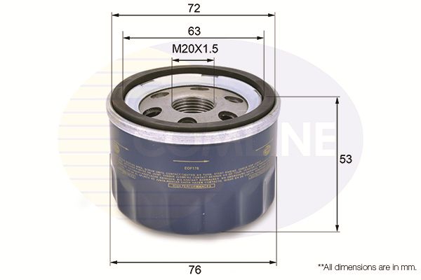 Оливний фільтр, Comline EOF176