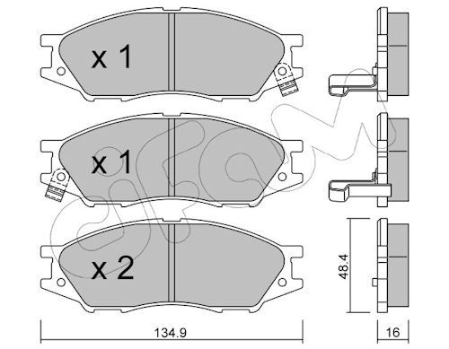 Set placute frana,frana disc 822-810-0 CIFAM