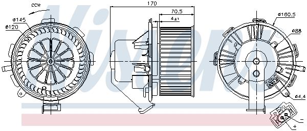 NISSENS 87105 Interior Blower