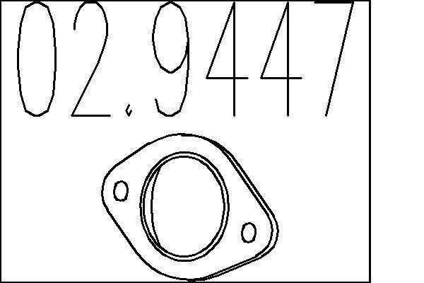 MTS tömítés, kipufogócső 02.9447