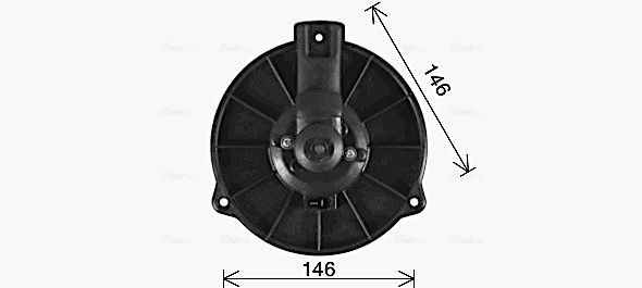 AVA QUALITY COOLING Utastér-ventilátor VO8306