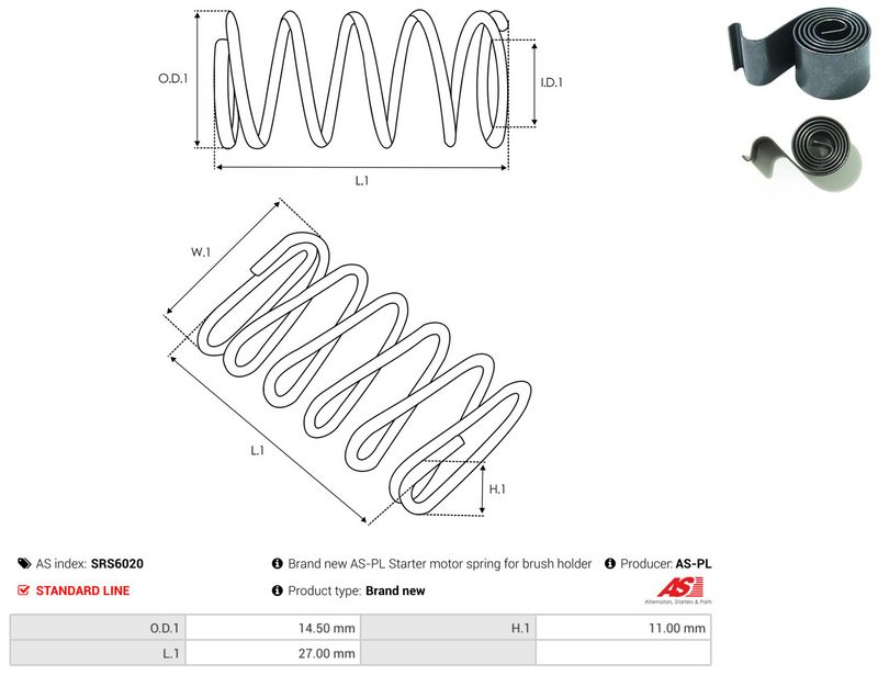 AS-PL SRS6020 Repair Kit, starter