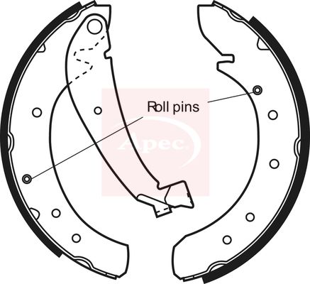 APEC Brake Shoe Set SHU538