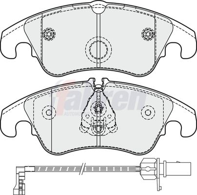 Fahren Brake Pad Set, disc brake FBP4249