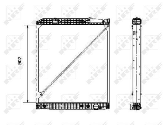 NRF 519576 Radiator, engine cooling