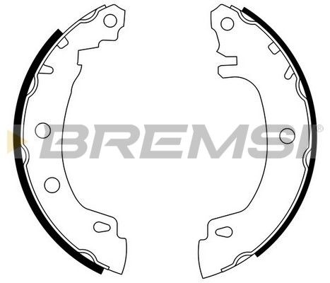 Комплект гальмівних колодок, Bremsi GF0405