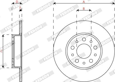 FERODO DDF2777C Brake Disc