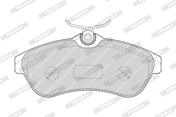 FERODO FDB1543 Brake Pad Set, disc brake