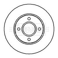Гальмівний диск, Borg & Beck BBD4983
