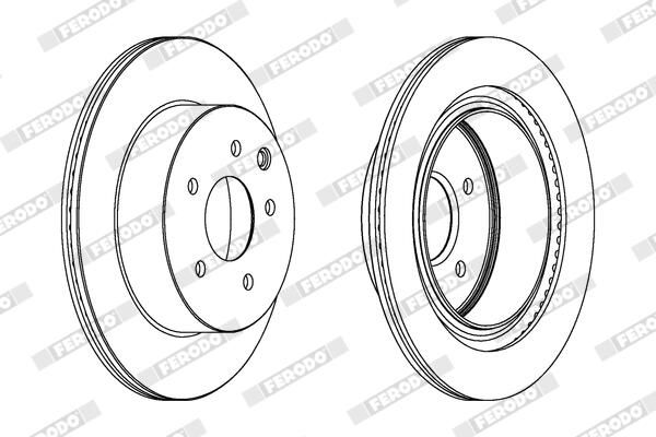 FERODO DDF1579C Brake Disc