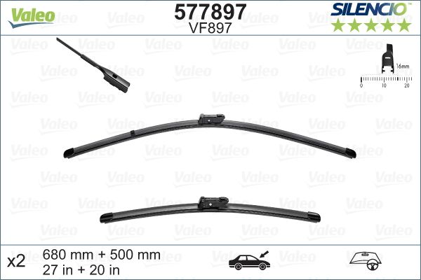 Valeo Wiper Blade 577897