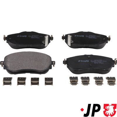 Piduriklotsi komplekt, ketaspidur, JP GROUP 4863607810