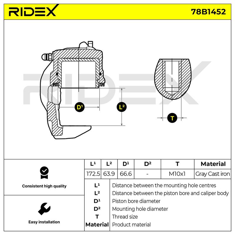 спирачен апарат RIDEX