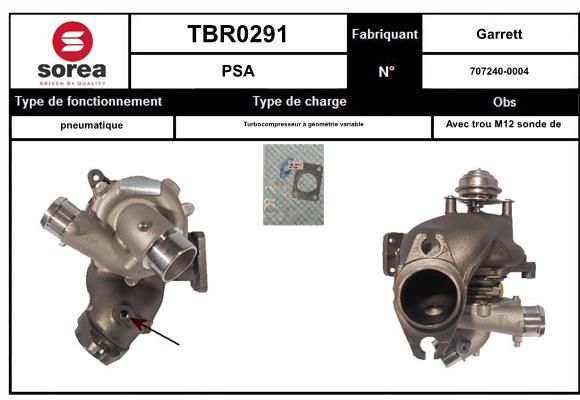Compresor,sistem de supraalimentare TBR0290 EAI