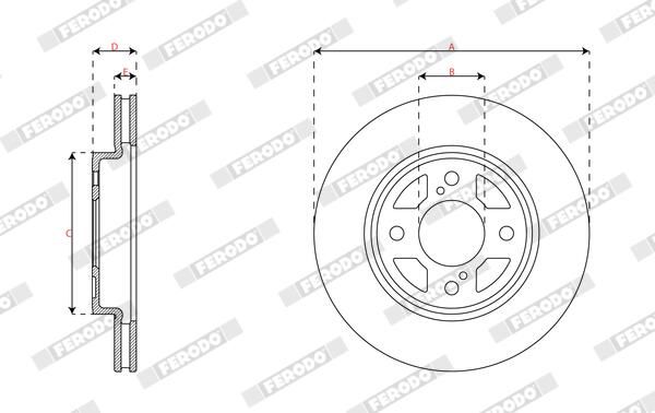 FERODO DDF2921C Brake Disc