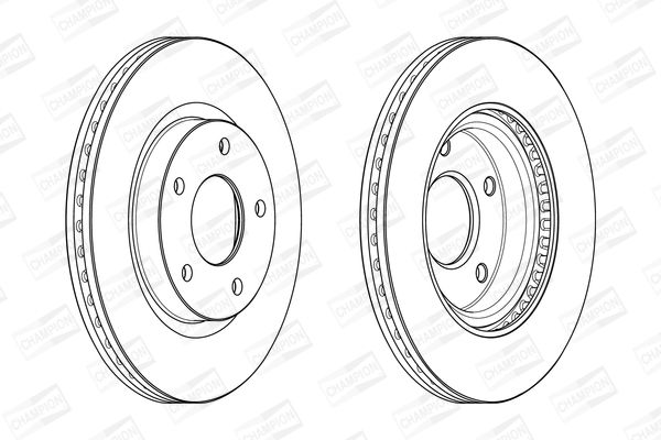 Гальмівний диск, Champion 562675