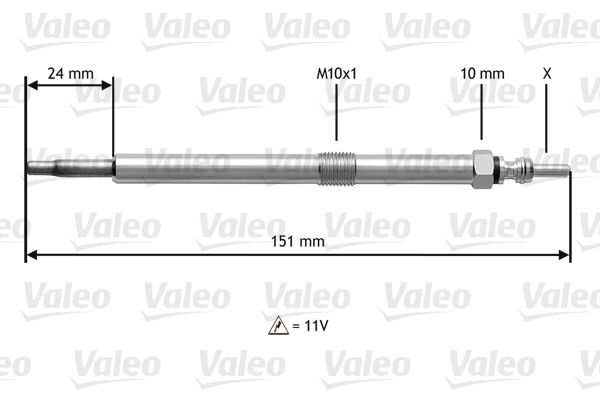 VALEO izzítógyertya 345120