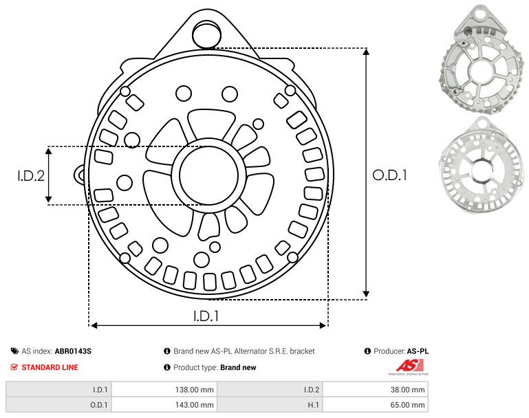 This part match OEM code: 42537670